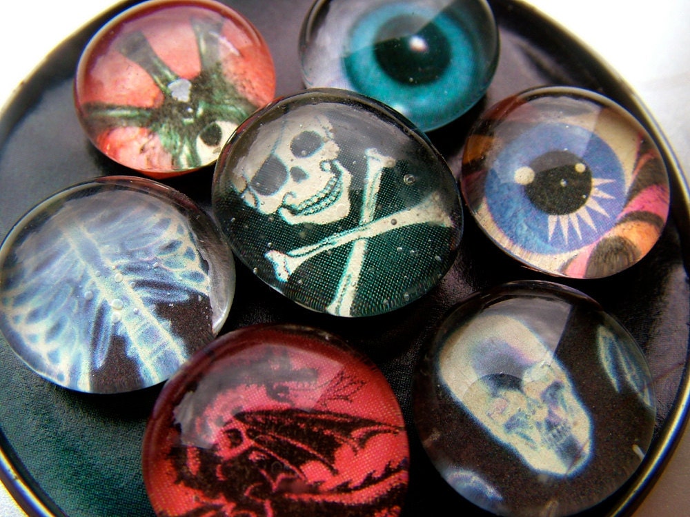 Eyes In The Dark -- SuperPowerful Odd Little Magnet Marblet Set