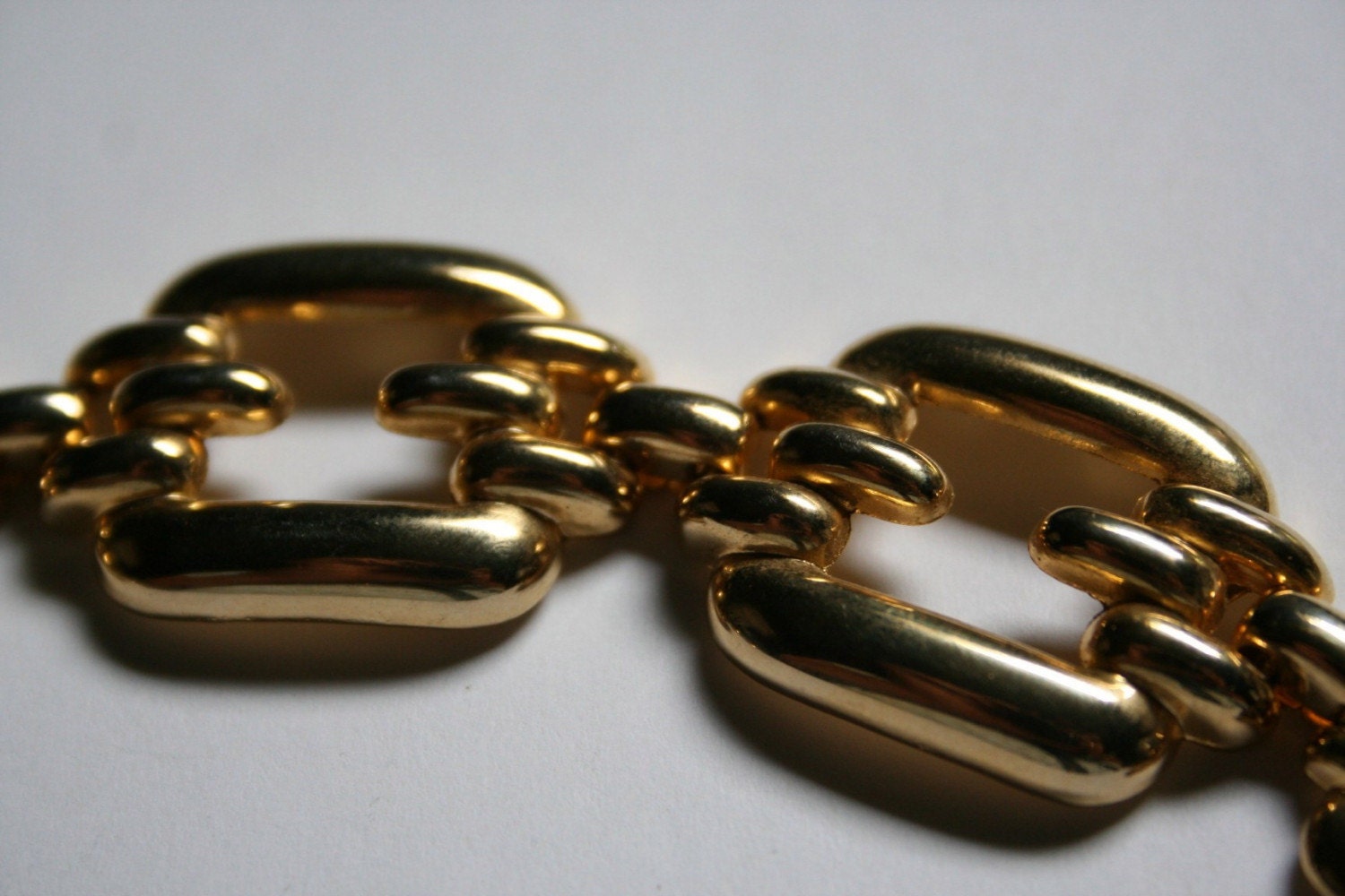 Vintage Gold Tone Link Bracelet