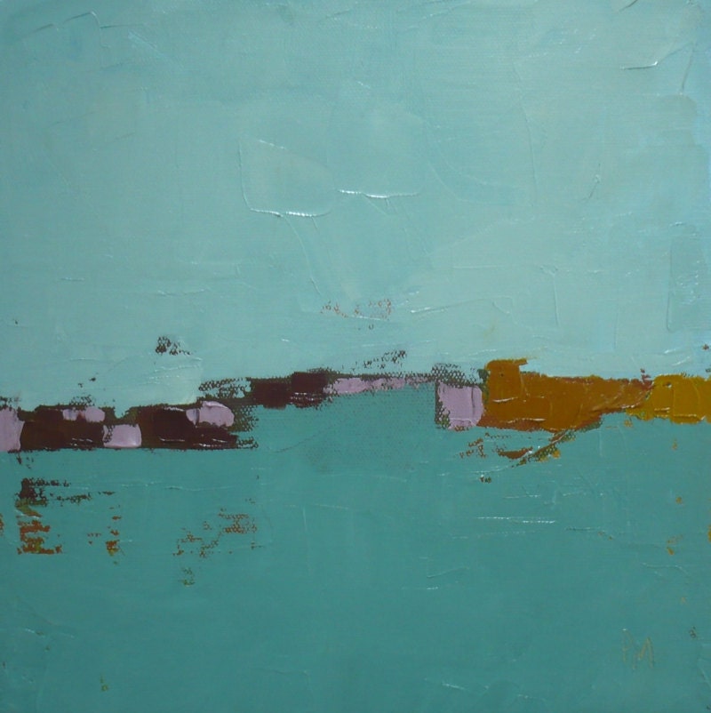 modern art Abstract landscape original oil painting painter