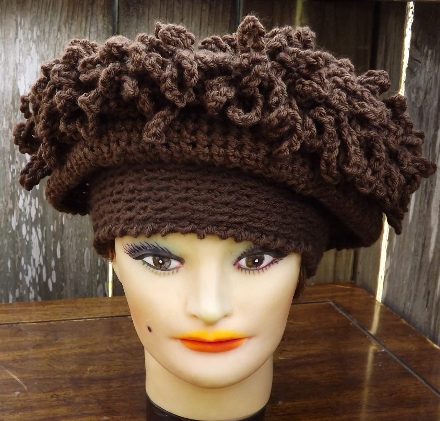 Instant Download Crocheted Pattern Hats for Women - Crochet Hat Pattern PDF for the Linda Womens Fringe Hat - Permission To Sell