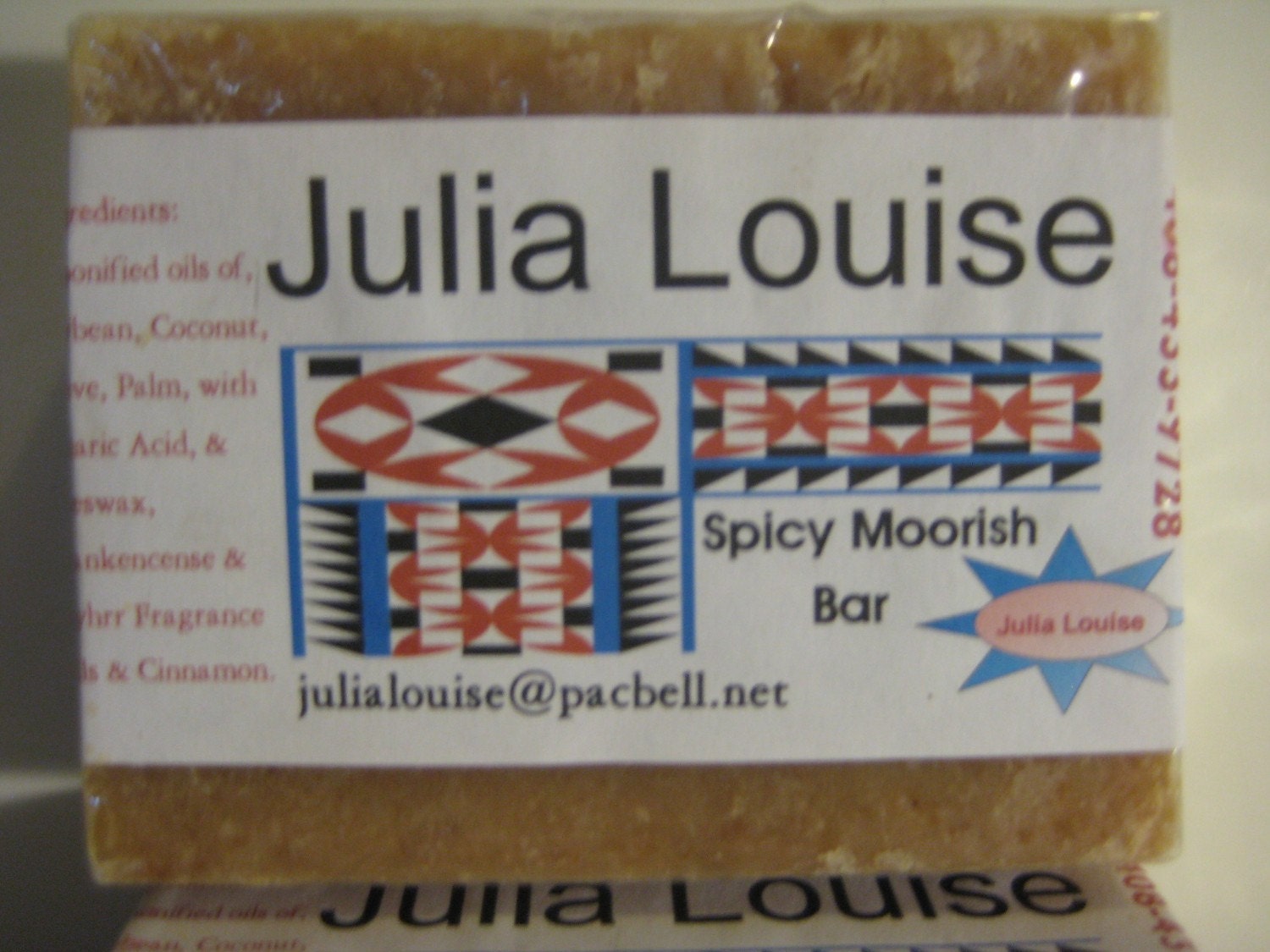 SPICY MOORISH BAR All Vegetable Oils Soap