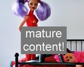 Bottoms Up - adult, rude, mature, funny, lesbian Fetishdollies  greetings card - image 5/35