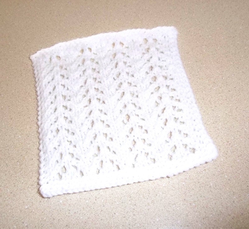 Knit White Miniature Blanket 1/12 Scale Dollhouse