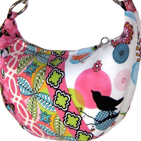 Tree Tops Dawn Large Hobo Handbag