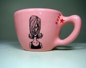 12oz cup zombie number c (bubblegum) - Made to Order / Pick Your Colour