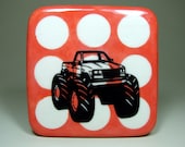 tile of a monster truck. Made to Order.