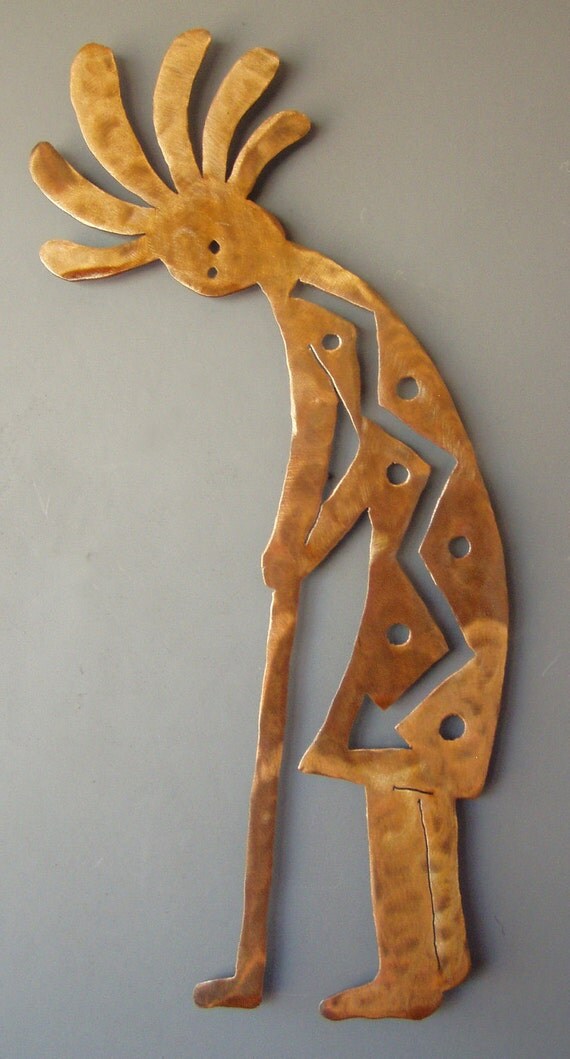Golf Putt Kokopelli Metal Wall Art Southwest Art by ChrisCrooks