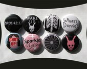 Donnie Darko Buttons or Magnets (set of 8) Don't be a fear prisoner. Buy this set.
