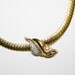 Pearl On A Leaf - Vintage Signed Necklace - 1960s