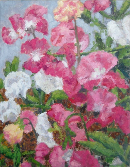 Ornamental Peas painting by Andrew Daniel