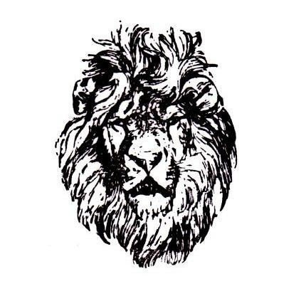 SALE - LION FACE Unmounted African rubber stamp No.17 - was 3.25
