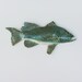 Ceramic fish sea bass decorative art wall hanging