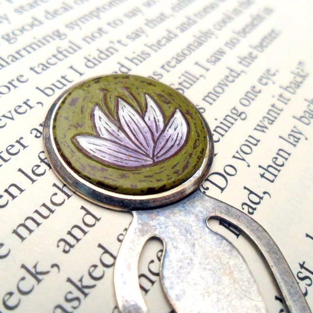 Mother's Day Gift - Lavender purple Lotus Flower Bookmark