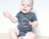P is for Pierogi Baby Onesie (Charcoal Gray or Red)- Poland, Polish, Pittsburgh