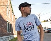 I bike PGH Men's T-shirt- Pittsburgh