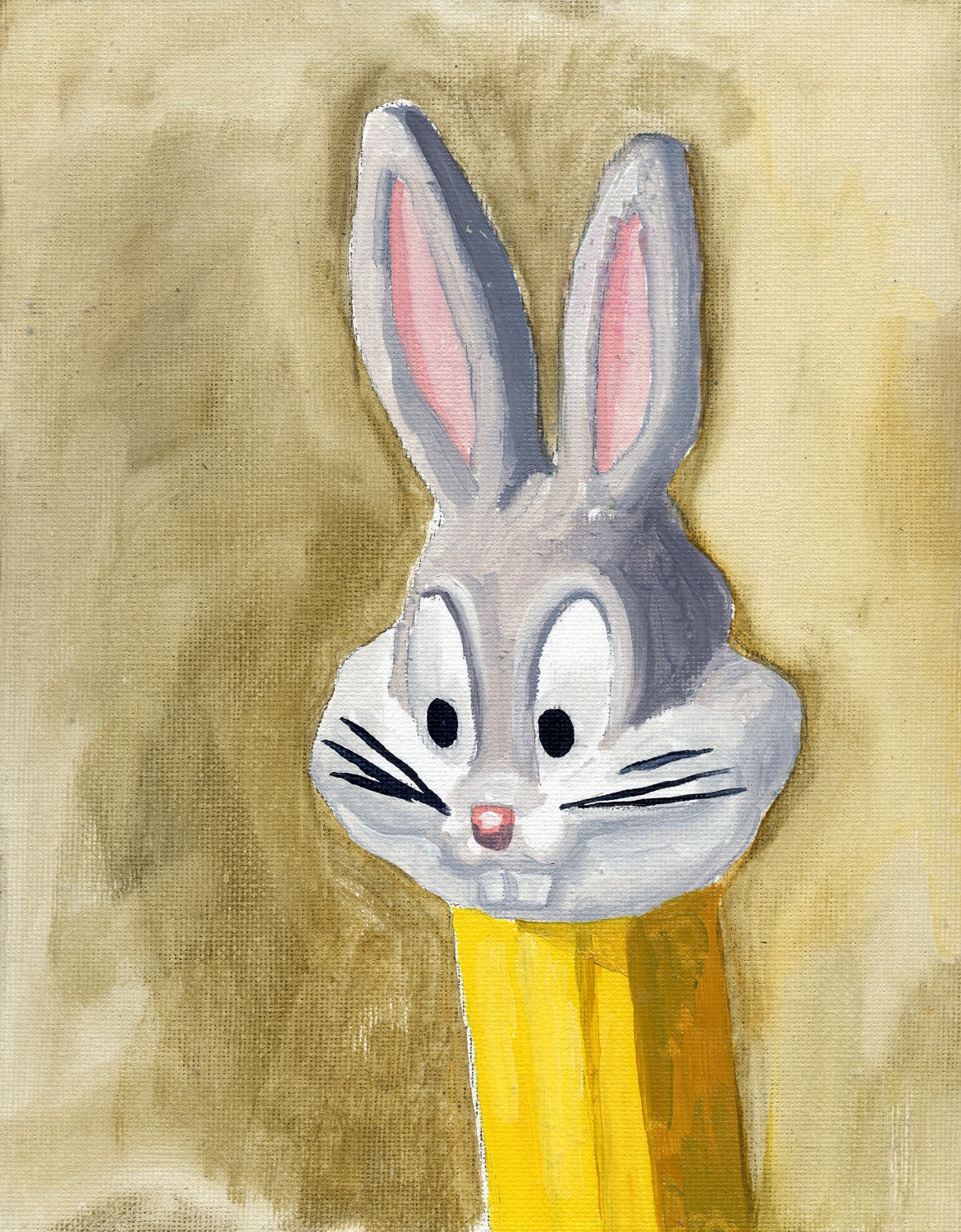Limited Edition 8" x 10" Print of Still Life with Bugs Bunny Pez