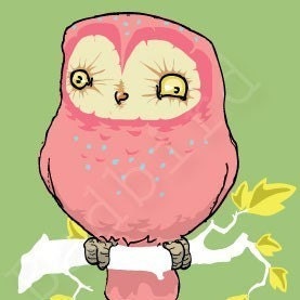 Pink Owl, 5x7