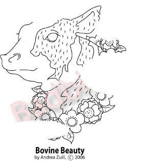 PDF Bovine Beauty Hand Embroidery Pattern