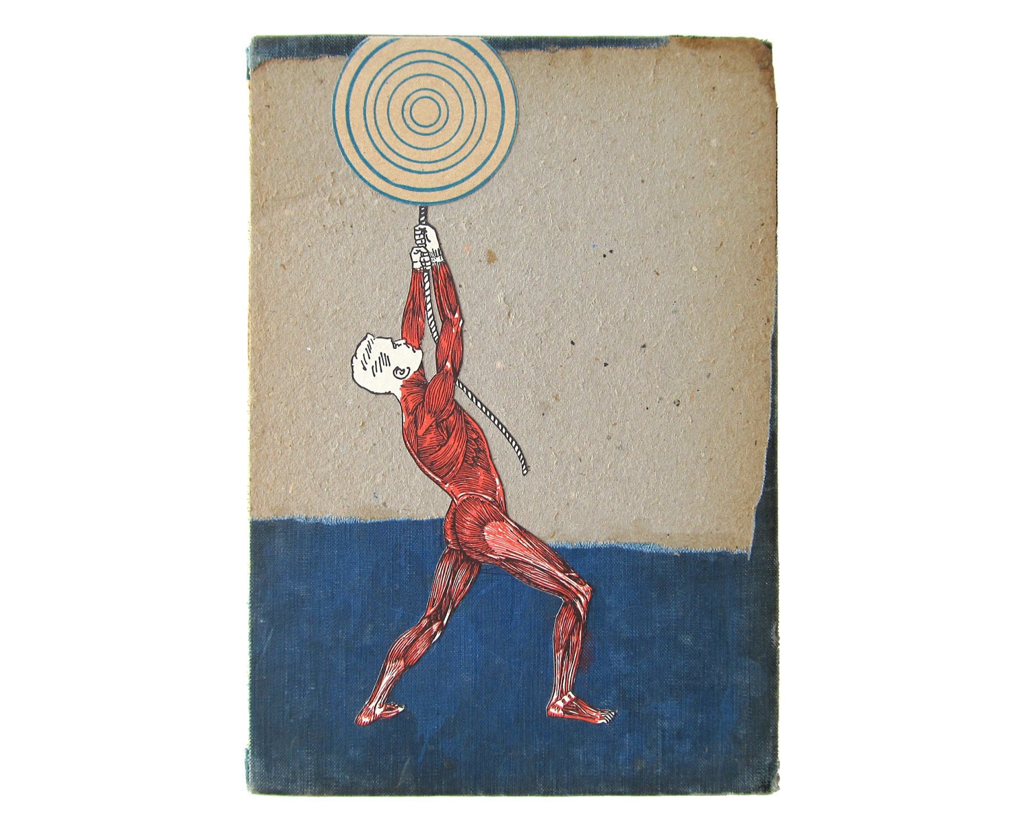 Concentric - Original COLLAGE on Book Cover