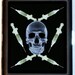 Skull and Drug Needles Crossbone Psychobilly Cigarette or ID card or Wallet New