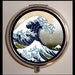 Great Wave Off Kanagawa Japanese Artwork ICONIC Pill box Pillbox Case Holder for Vitamins Drugs Birth Control