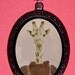 Altered Art Giraffe Woman Victorian Surreal Cabinet Card Style Pendant Necklace New