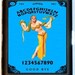 Ouija Fortune Teller snake Charmer sexy and very cool and Unique Black Metal Cigarette or ID or Business or ID Case Wallet