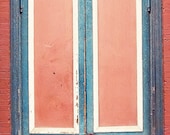 door photograph blue decor red decor fine art photography wall art home decor The Blue & Red Door 8x12