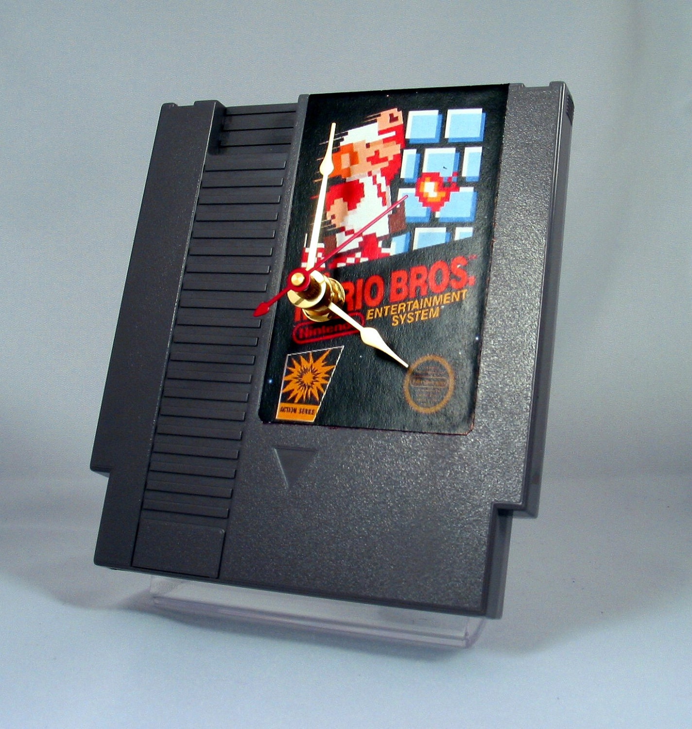 VINTAGE Nintendo Super Mario Brothers Cartridge Clock (1985)