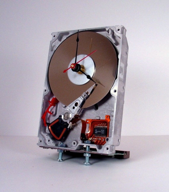 Hard Drive Desk Clock
