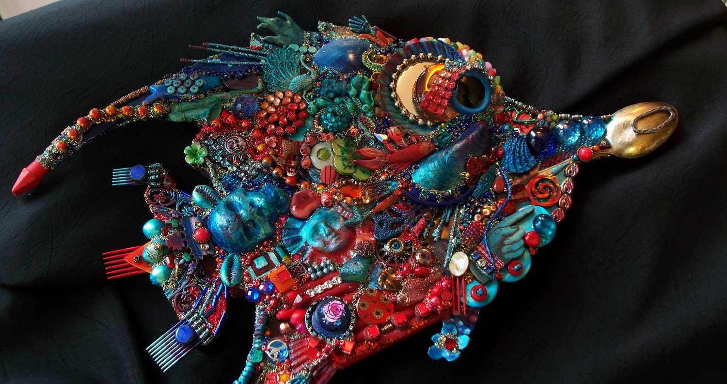 The Fantastic Bead Mosaics fish Series The Carribbean Carnivale Fish