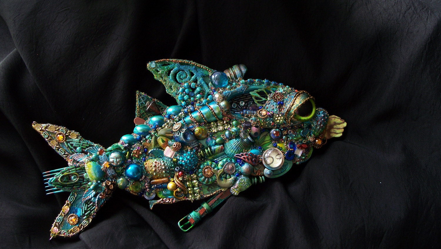 The Fantastic Bead Mosaics Fish Series The Blue Wahoo