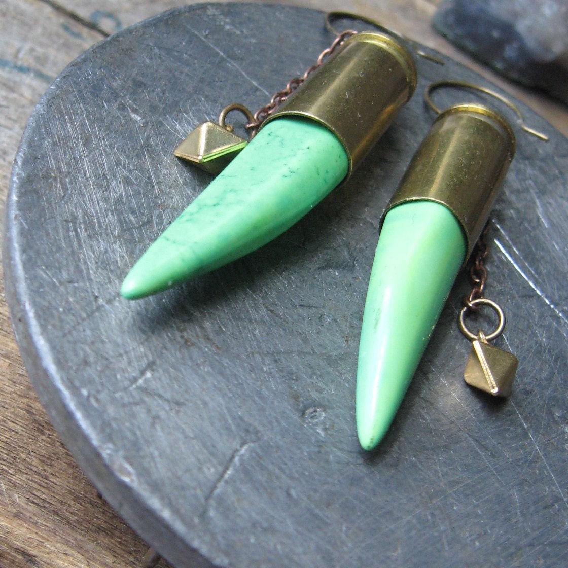 30% off sale-- python-- howlite spikes in bullet casings