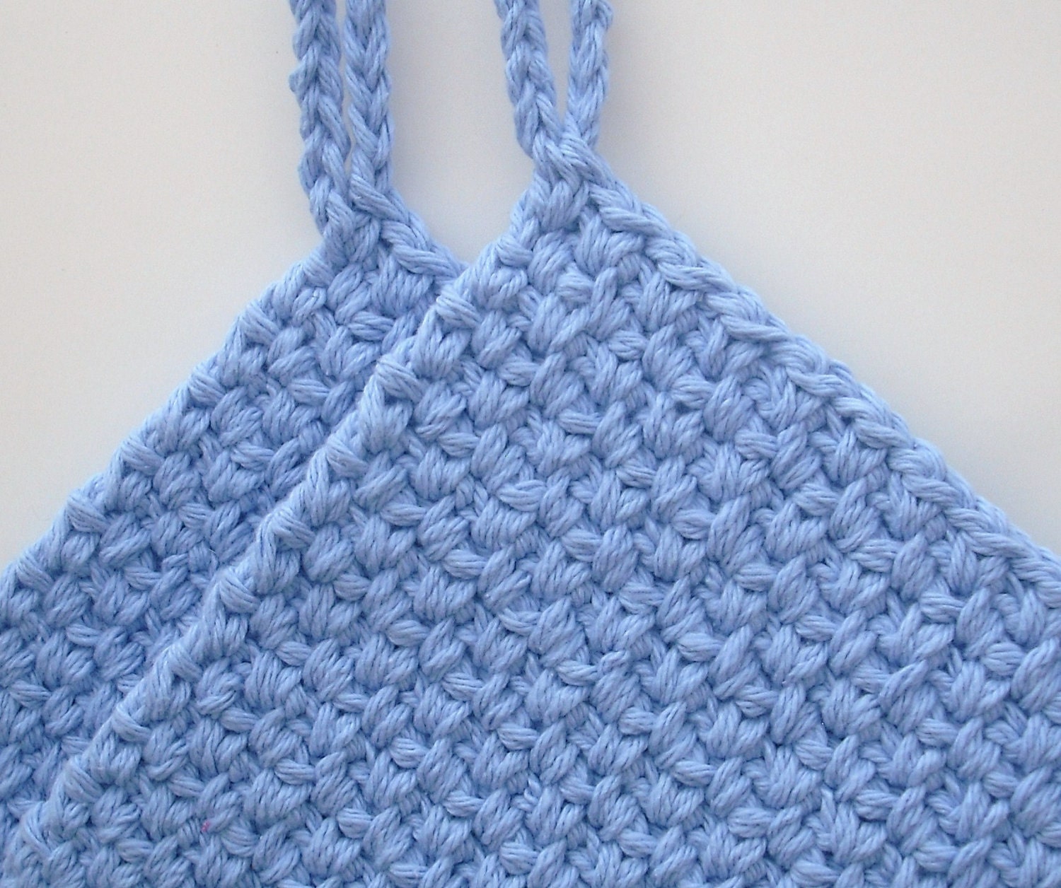 Cornflower Blue Potholders - Set of Two