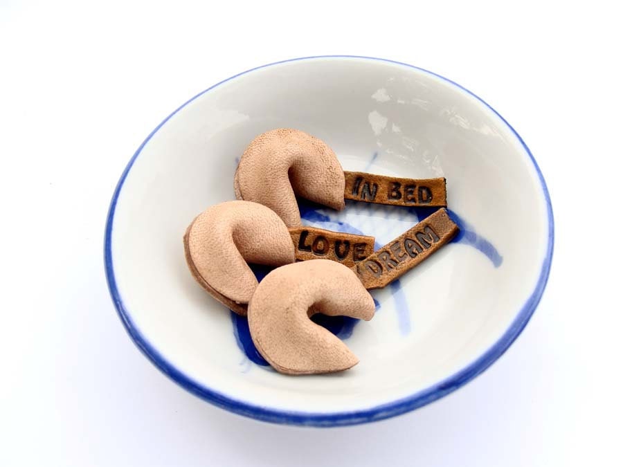 Triple Threat Custom Mini Leather Fortune Cookies