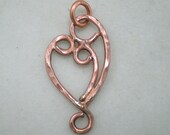 Mother and Two Child Pendant Necklace Copper