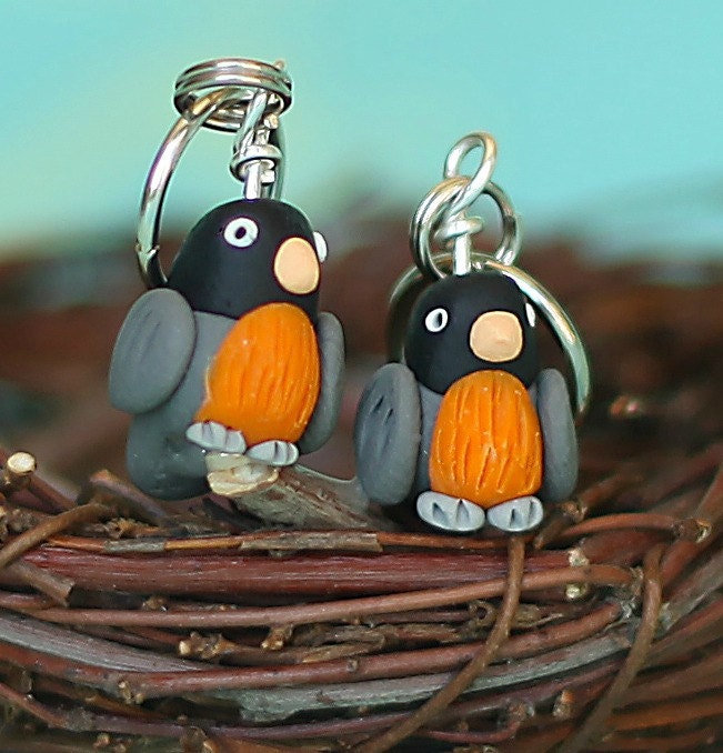 Robin Stitch Markers (flock of 4)