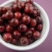 150 cranberry burgundy red wood beads . rustic holiday 14mm . prim country crafts