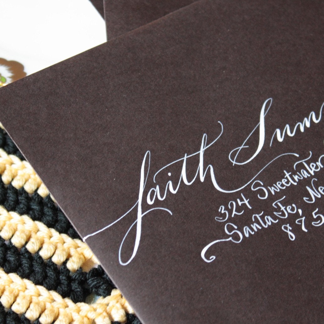 CALLIGRAPHY - Wedding Invitation Addressing