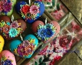 chefs choice surprise heart - festive mexican garden pendant
