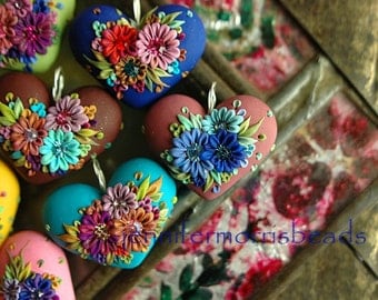 chefs choice surprise heart - festive mexican garden pendant