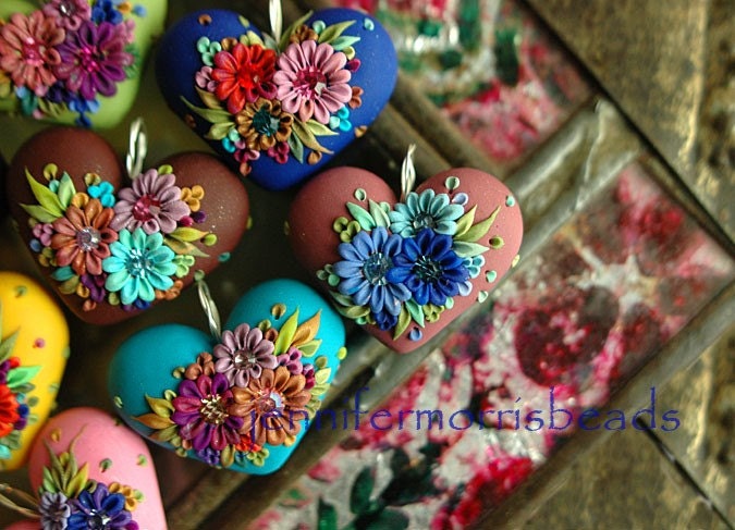 chefs choice surprise heart - festive mexican garden pendant