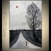 Black and White Painting ORIGINAL Abstract Canvas Art Landscape FIGURE Painting - The Path Forward 36x24 by BenWill