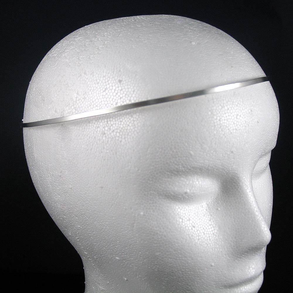 Wedding Bridal Headpiece Circlet Tiara - 925 Sterling - Simple band style