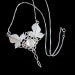 Elvish Celtic Ivy Leaf Pendant with 16 Inch Box Chain with 10mm Cabochon in .925 sterling silver