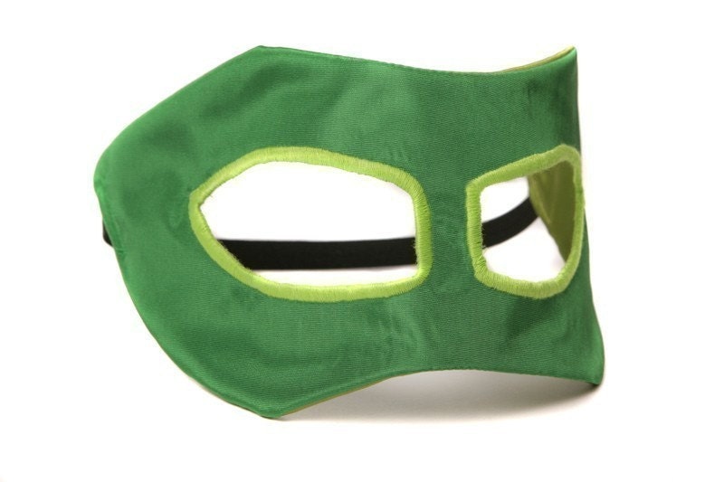 Little Hero Mask - Grass Green and Lime