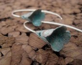 18g floral hooks with patina