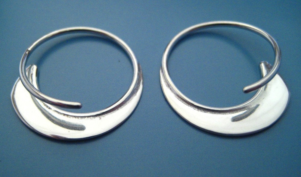 narrow petit blade earrings