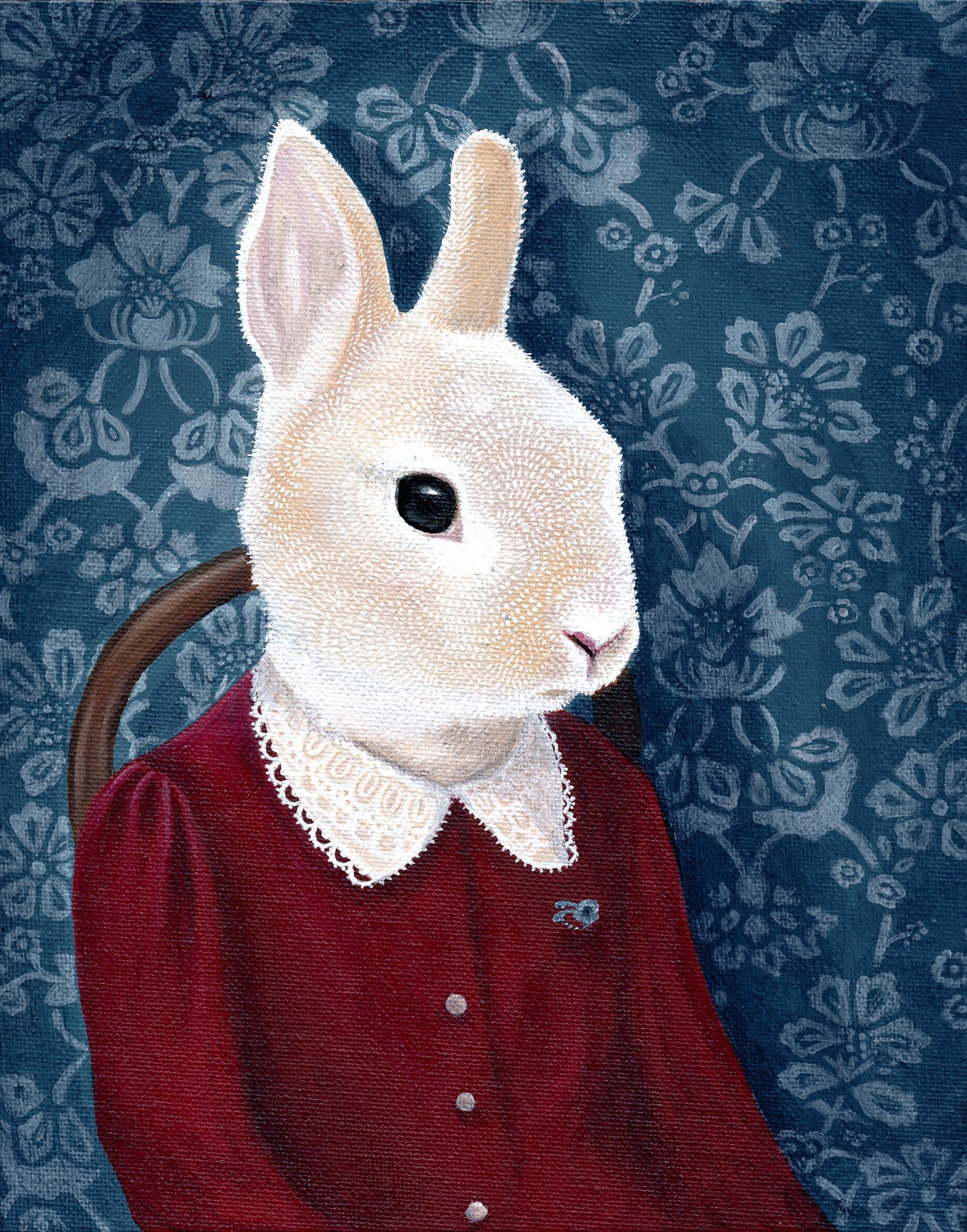 Mrs Rabbit - Giclee print of original painting