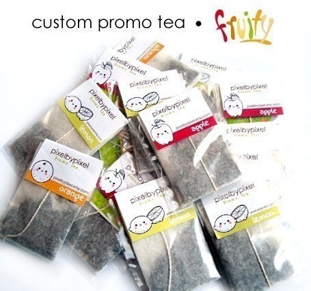 20 Custom Promo Teas - Fruity flavors - UNIQUE BY PIXELBYPIXEL